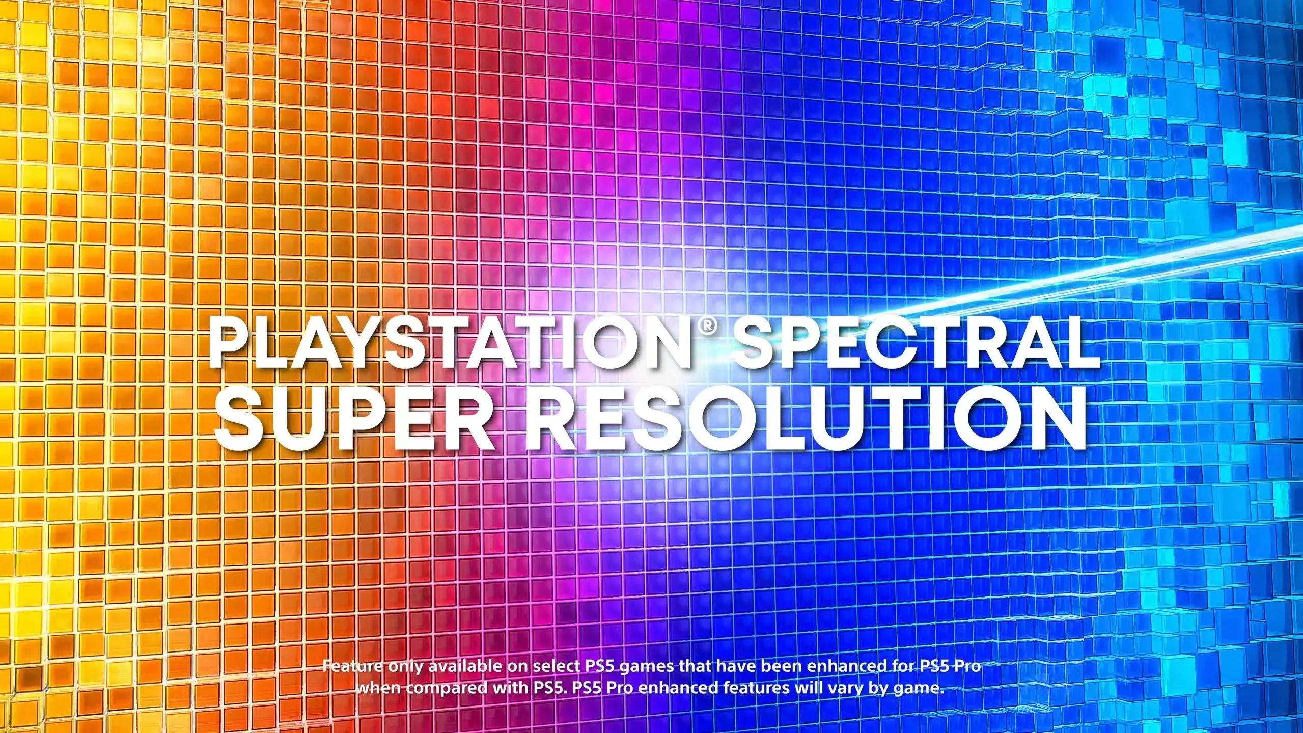 Logo công nghệ PlayStation Spectral Super Resolution (PSSR), giải pháp nâng cấp hình ảnh của Sony