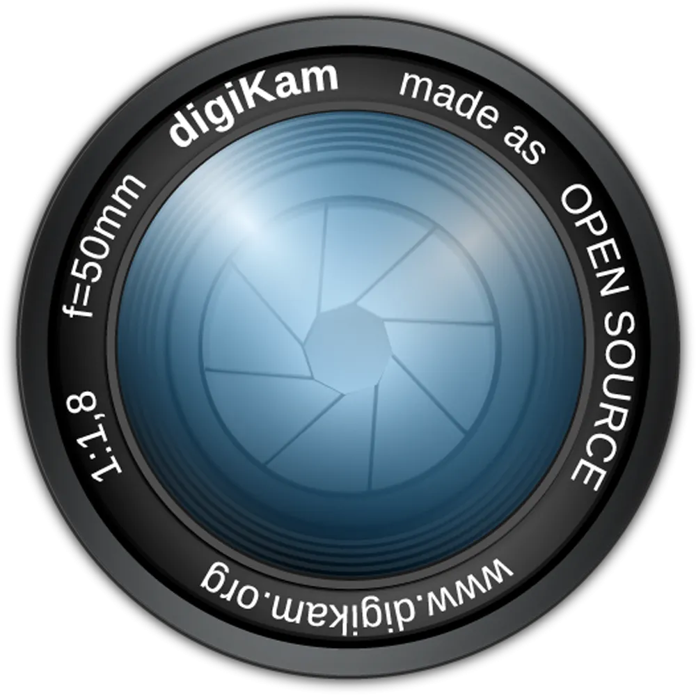 Logo Digikam màu xanh dương đặc trưng