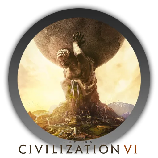 Logo game chiến thuật Civilization VI với các nền văn minh