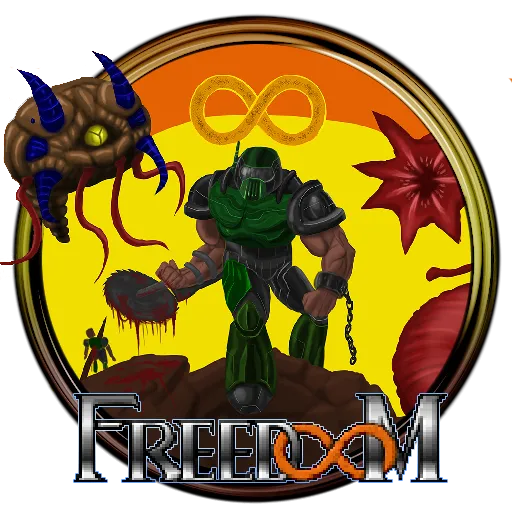 Logo game Freedoom, phiên bản Doom mã nguồn mở