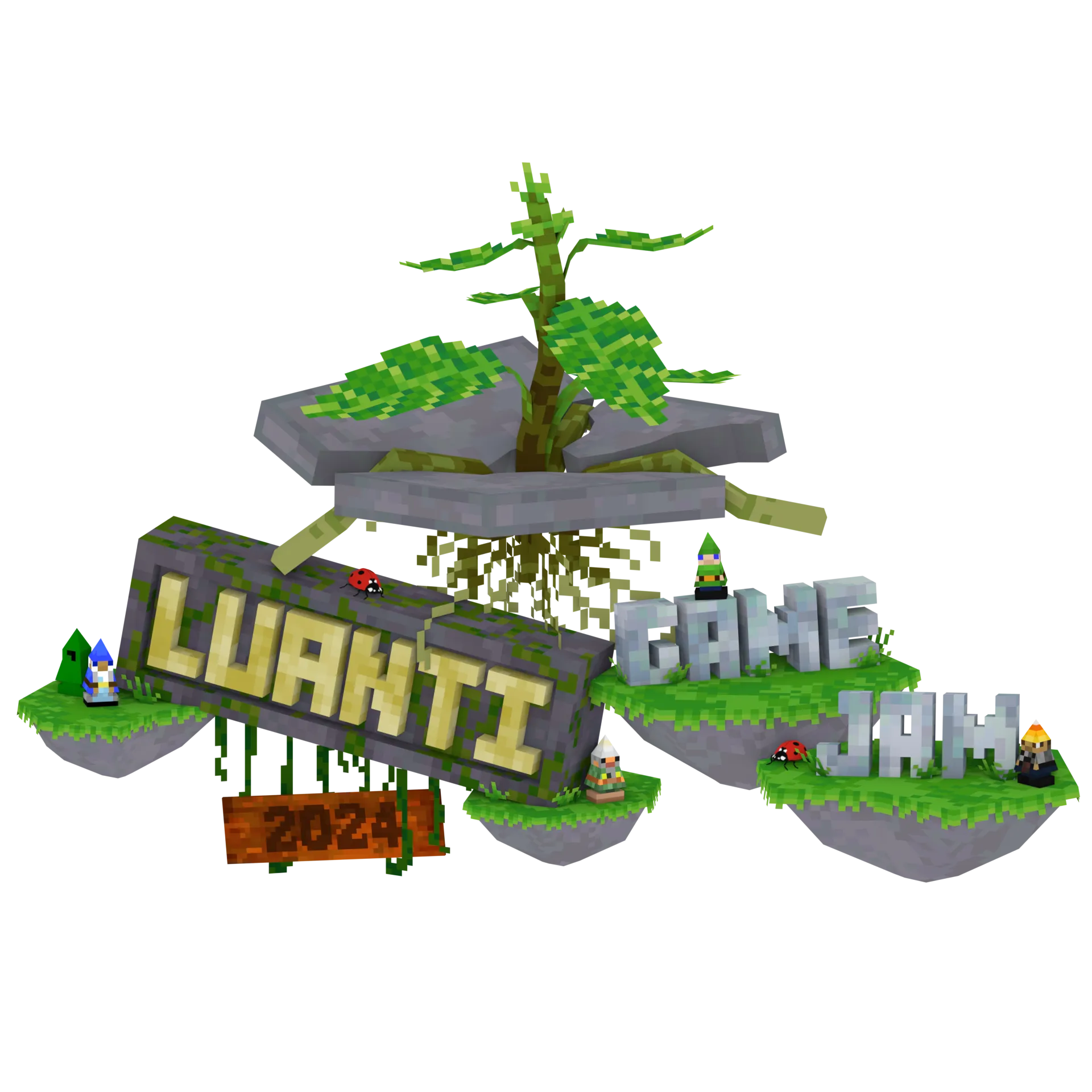 Logo game sandbox Luanti (Minetest) miễn phí