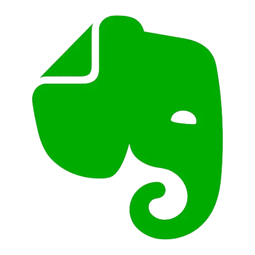 Logo ứng dụng Evernote màu xanh lá cây