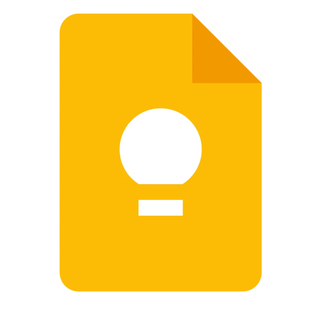 Logo ứng dụng Google Keep với biểu tượng bóng đèn màu vàng