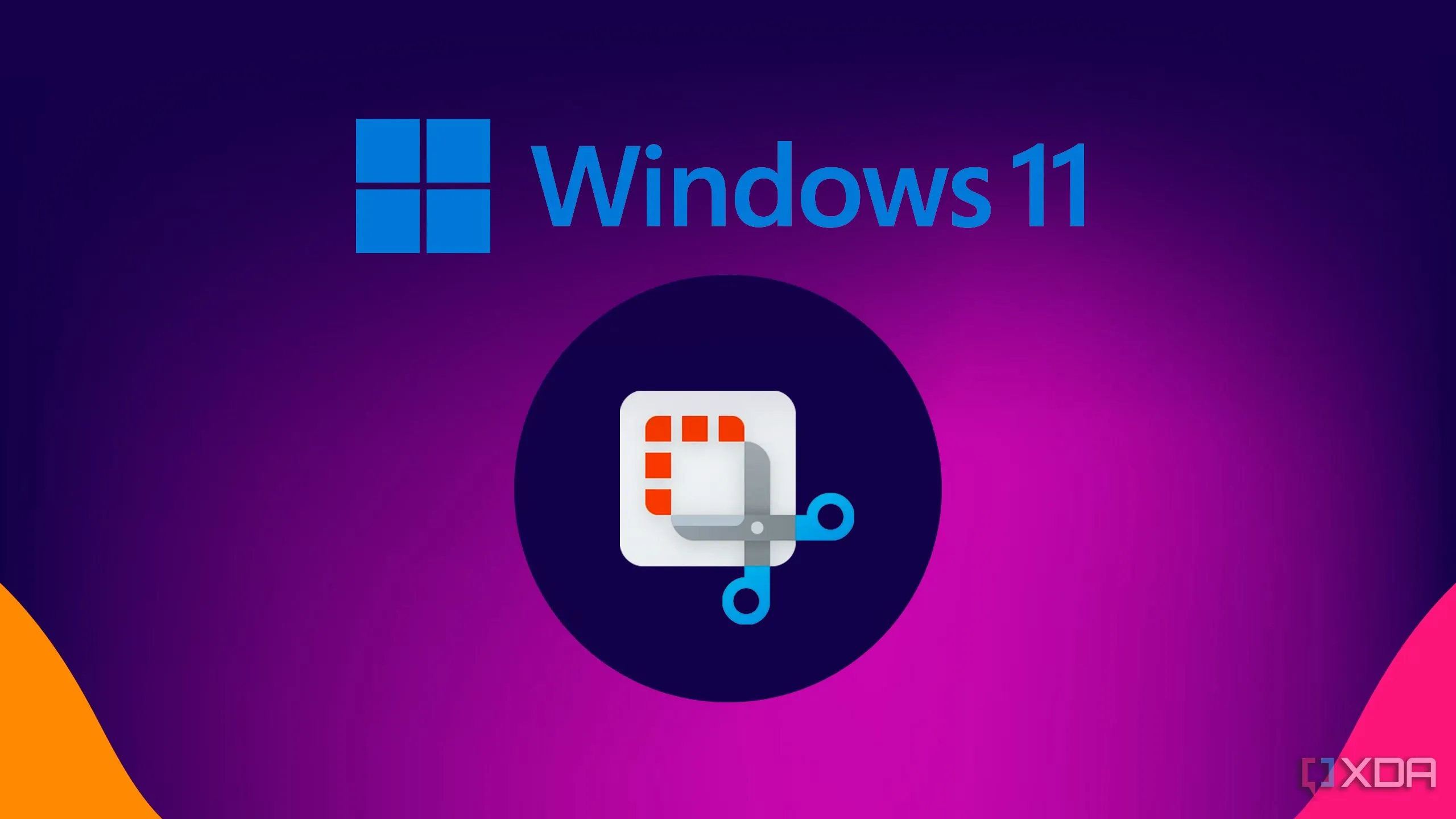 Logo Windows 11 và biểu tượng Snipping Tool, minh họa cho công cụ chụp và ghi màn hình hiệu quả