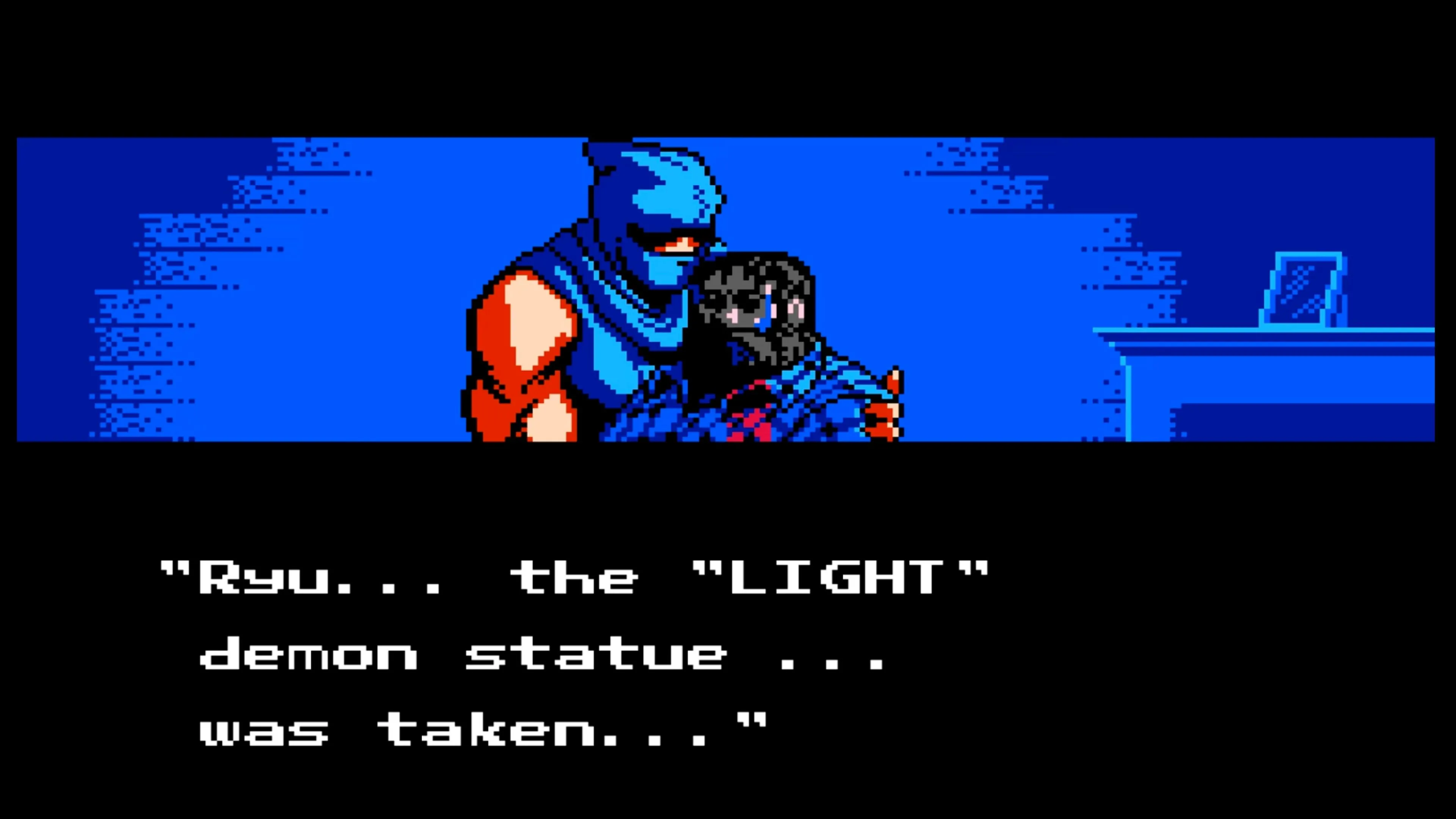 Màn hình gameplay cổ điển của Ninja Gaiden với các chi tiết môi trường