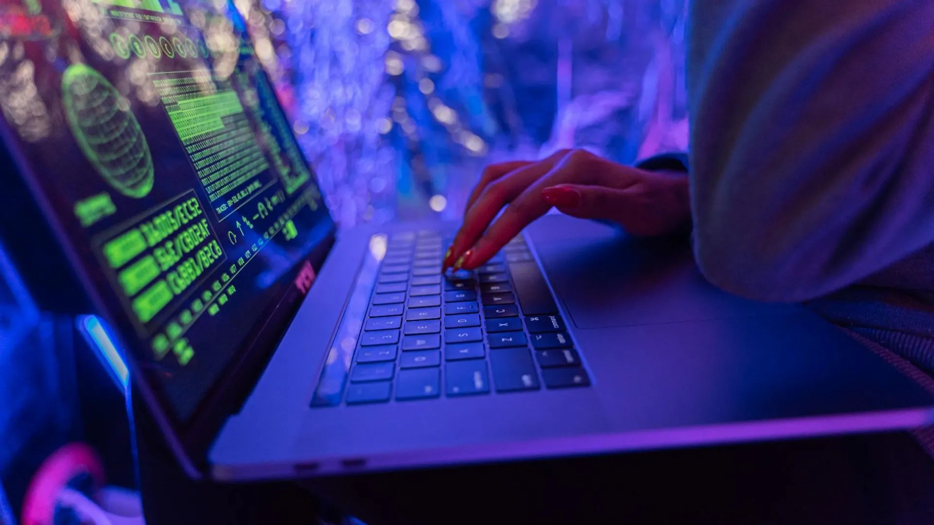 Màn hình máy tính bị mã hóa bởi ransomware