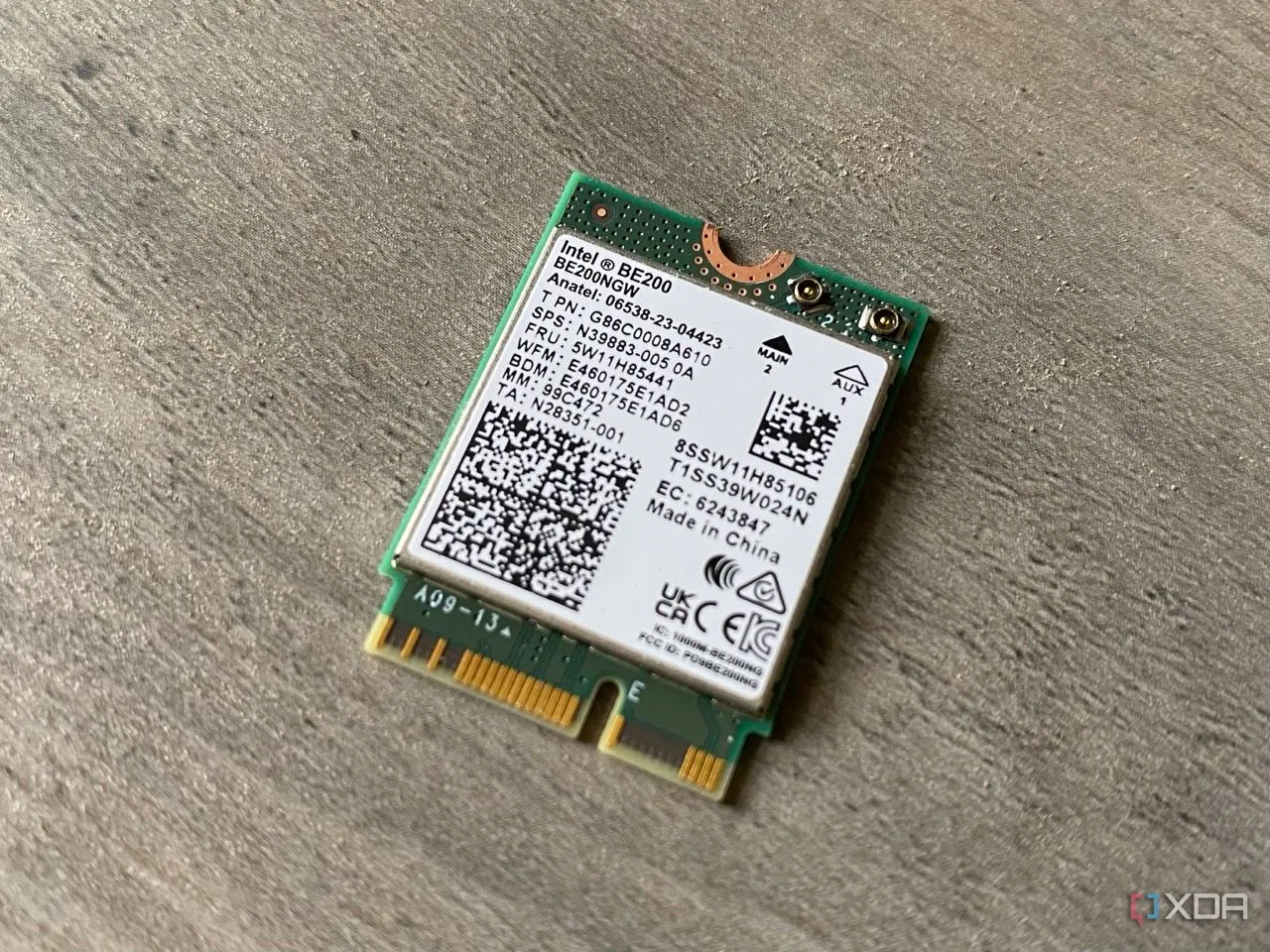 Mô-đun Wi-Fi 7 Intel BE200, một loại card M.2 phổ biến dùng để nâng cấp kết nối không dây cho PC