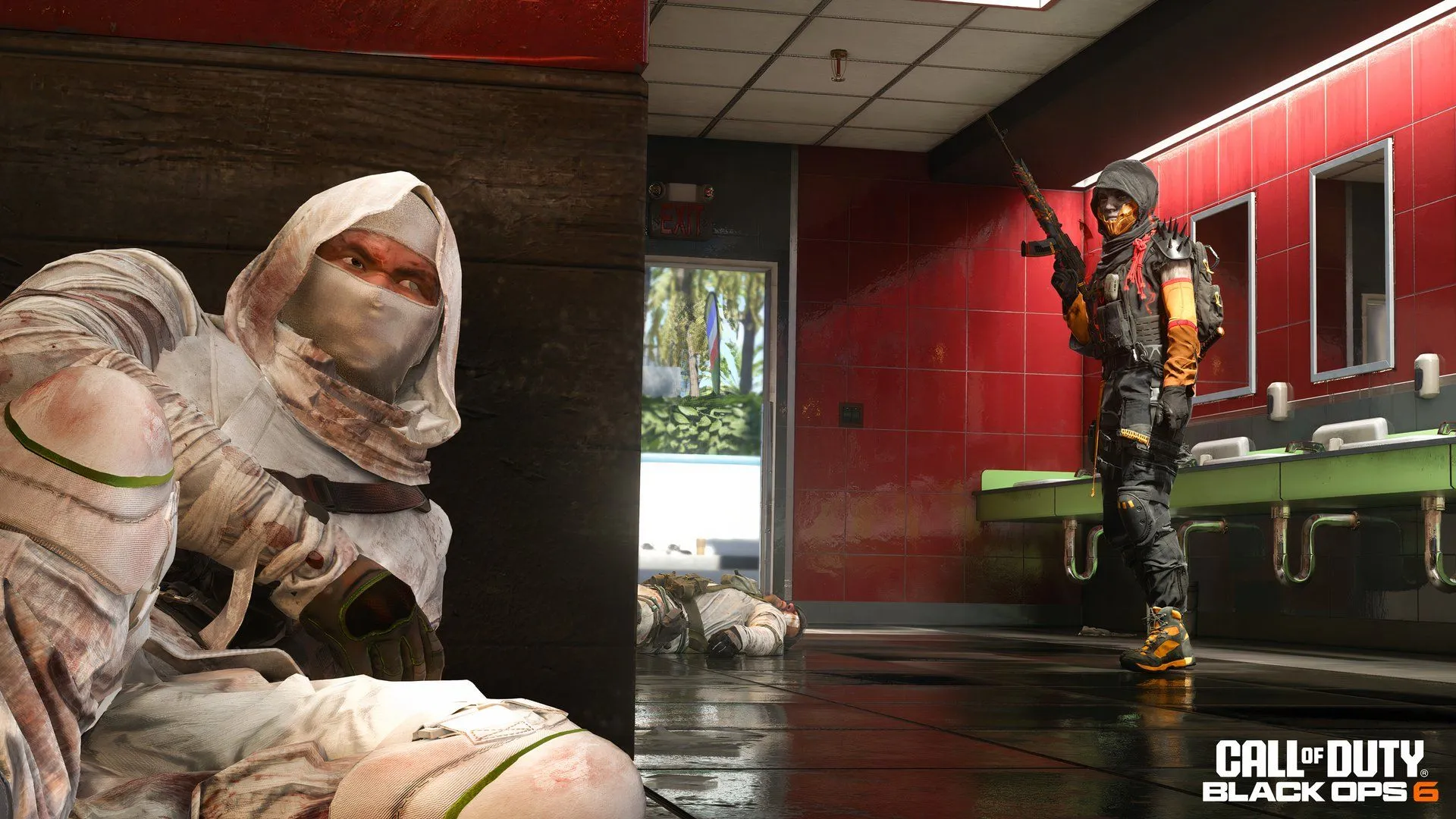 Một đặc nhiệm Call of Duty bị thương đang ẩn nấp, phản ánh tình trạng gian lận phức tạp trong game