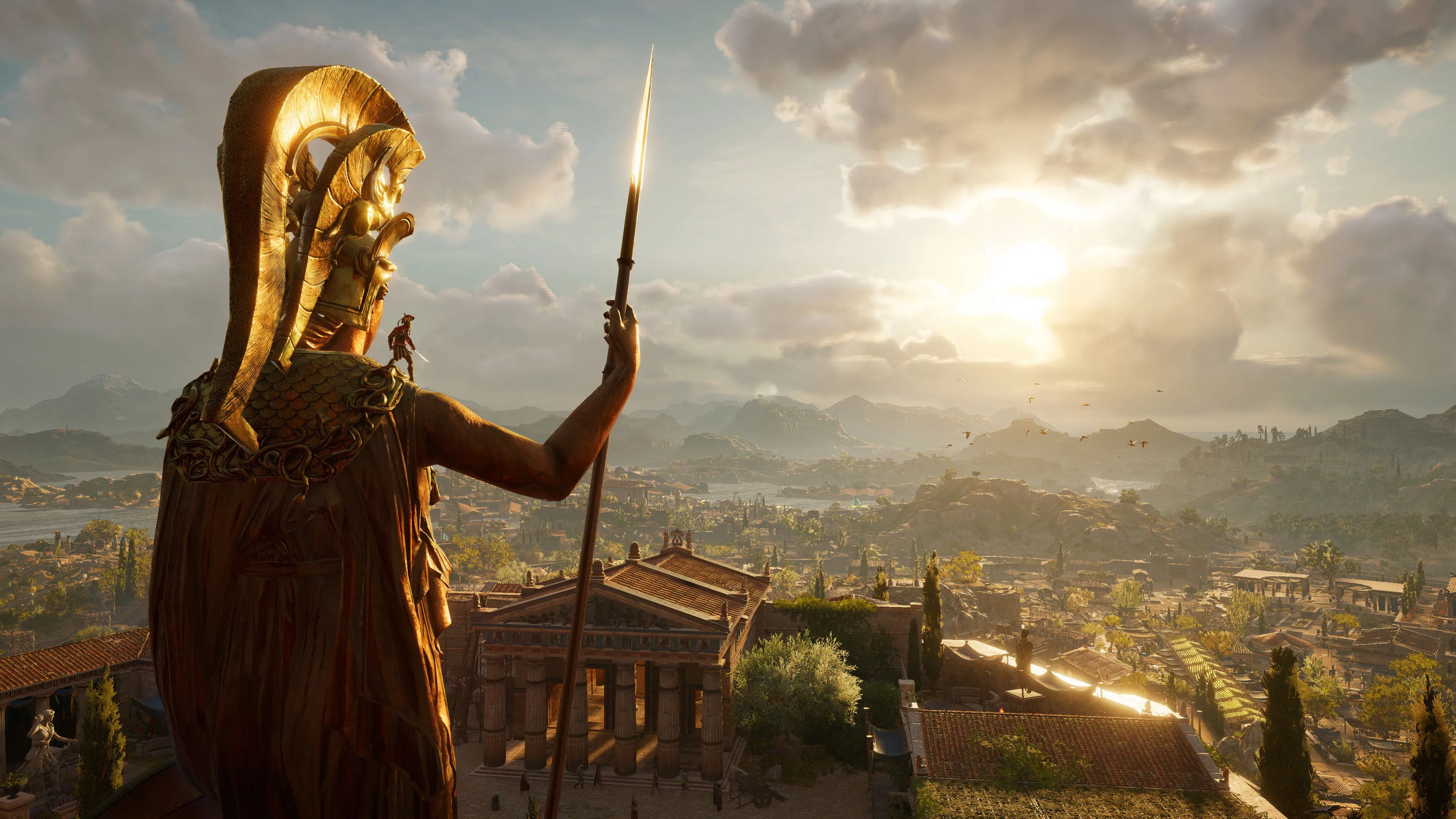 Một khung cảnh đẹp mê hồn từ thế giới mở của Assassin's Creed Odyssey, thể hiện vẻ đẹp của Hy Lạp cổ đại