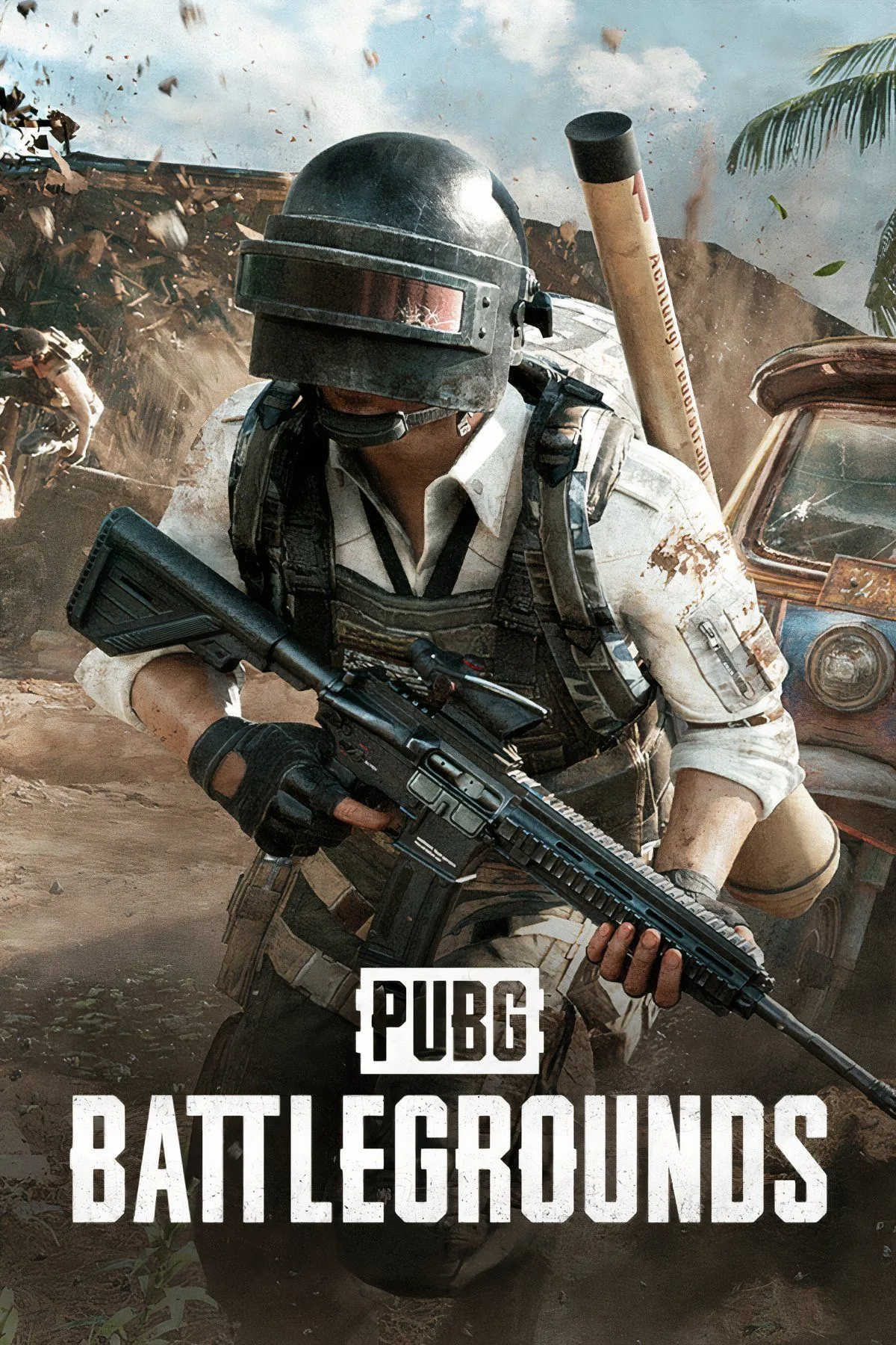Người chơi nhảy dù xuống bản đồ rộng lớn trong game PUBG: Battlegrounds