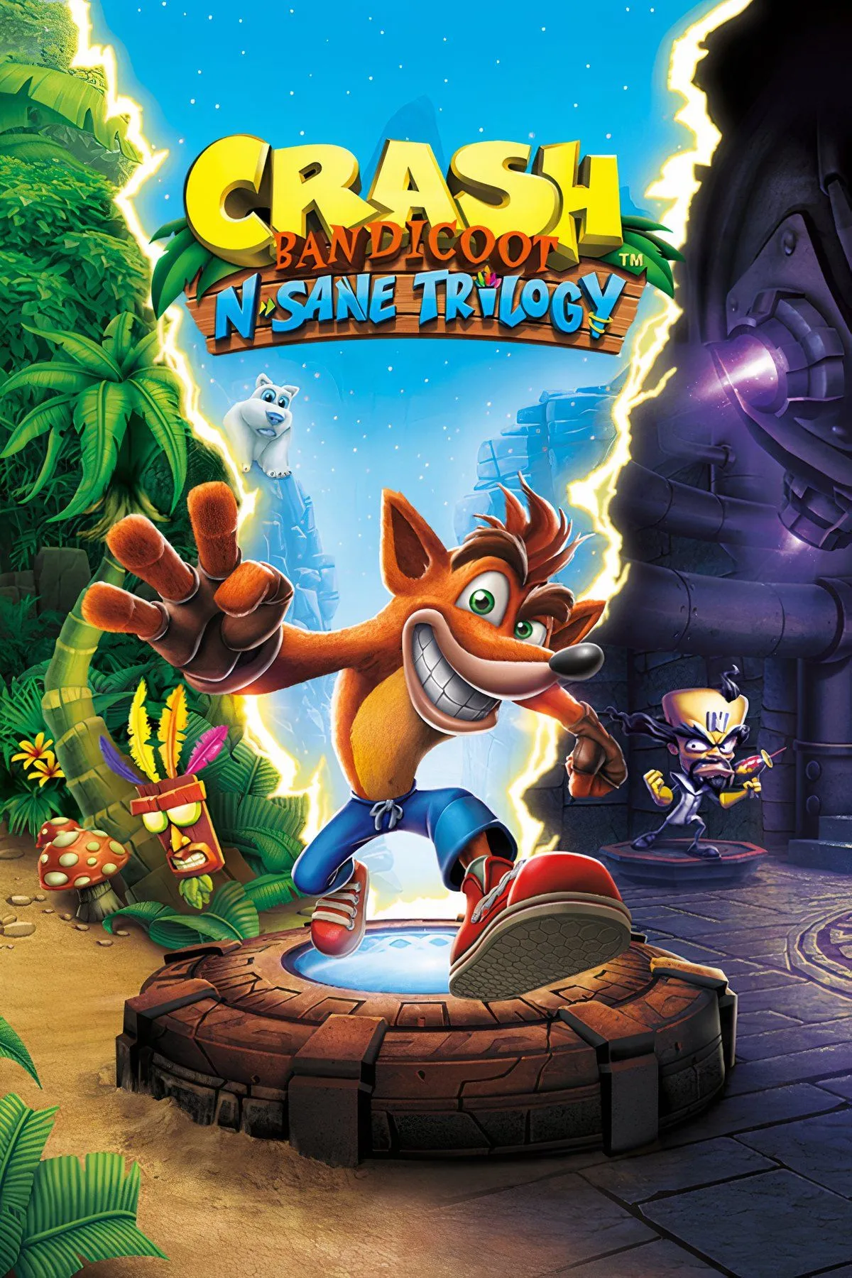 Nhân vật Crash Bandicoot trong game Crash Bandicoot N. Sane Trilogy với đồ họa HD
