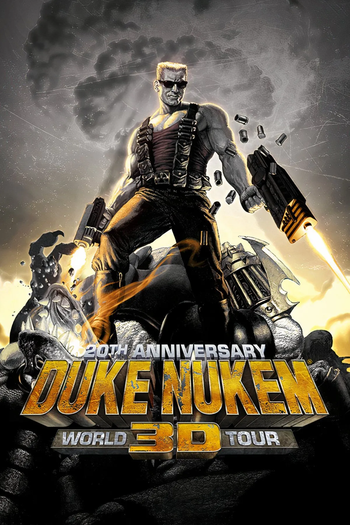 Nhân vật Duke Nukem với khẩu súng trên tay, thể hiện cá tính riêng biệt trong Duke Nukem 3D