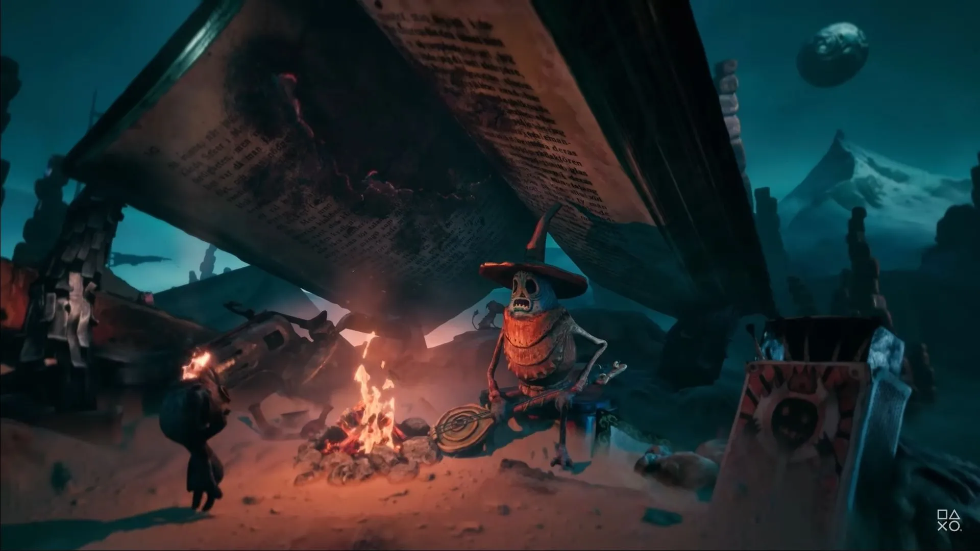 Nhân vật Potboy với hình dáng chiếc đèn lồng trong game phiêu lưu kinh dị The Midnight Walk, một trong những game PS5 sắp ra mắt