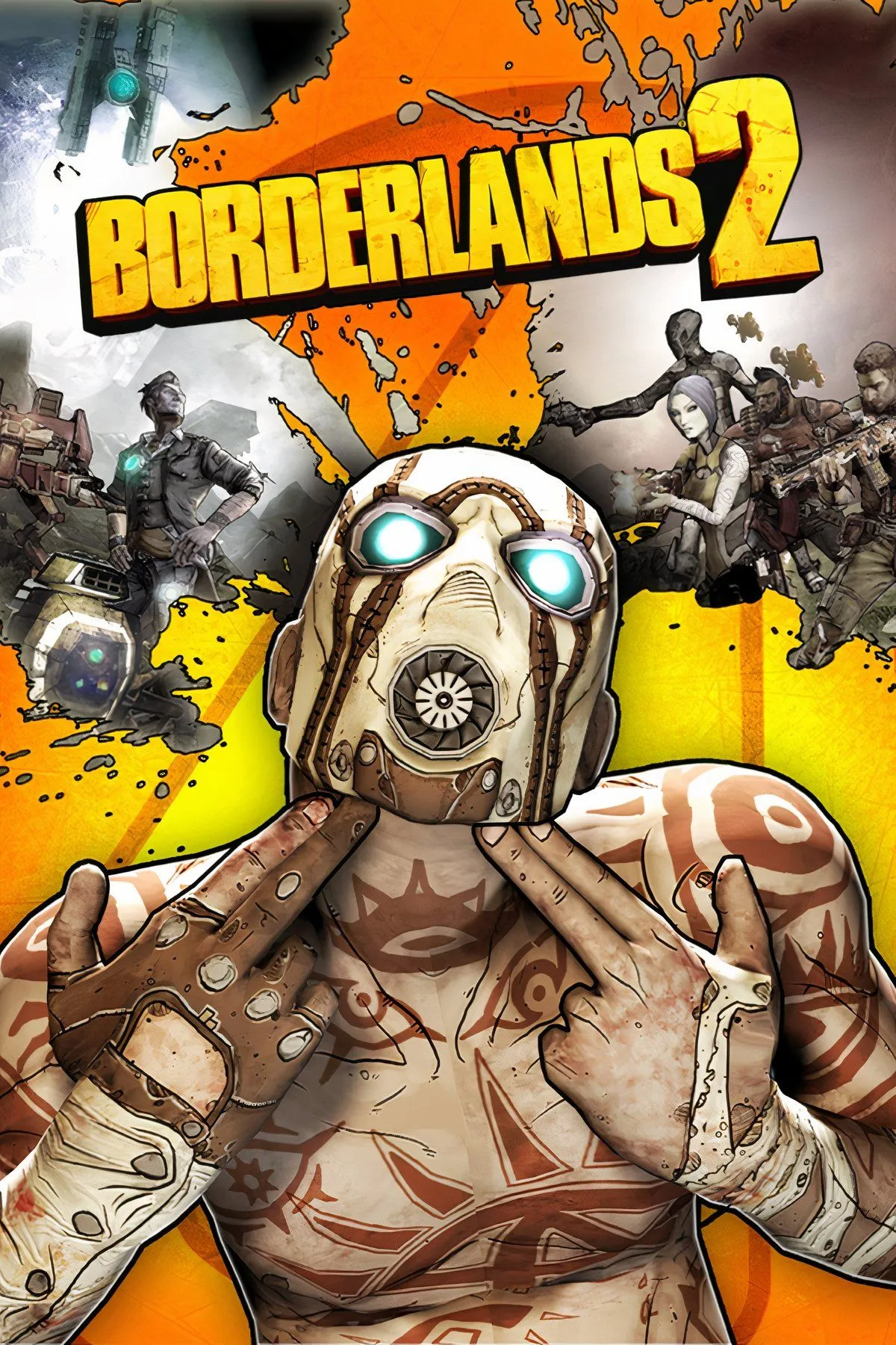 Nhân vật Vault Hunter trong Borderlands 2 đang chiến đấu với kẻ thù trên hành tinh Pandora