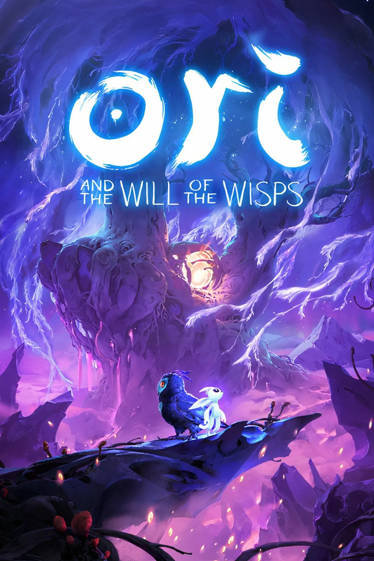 Ori đang bay lượn trong thế giới đầy màu sắc của Ori and the Will of the Wisps