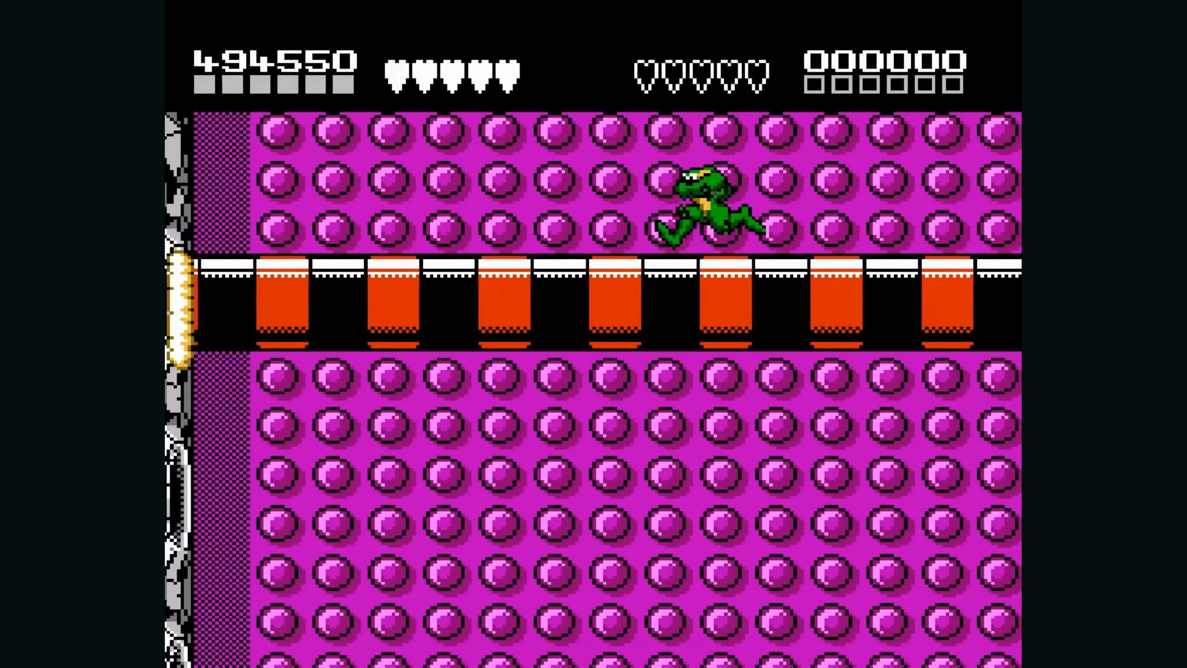 Phân cảnh đua xe tốc độ cao trong Battletoads