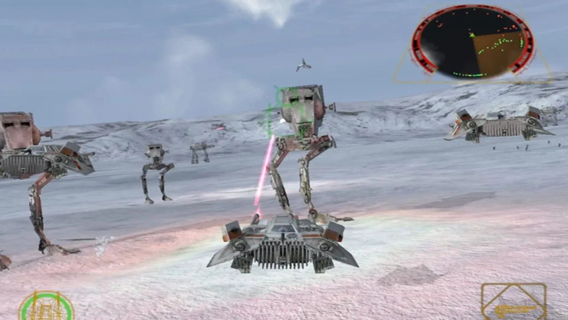 Phi thuyền X-Wing và TIE Fighters đối đầu trong Star Wars Rogue Squadron II Rogue Leader trên Nintendo GameCube