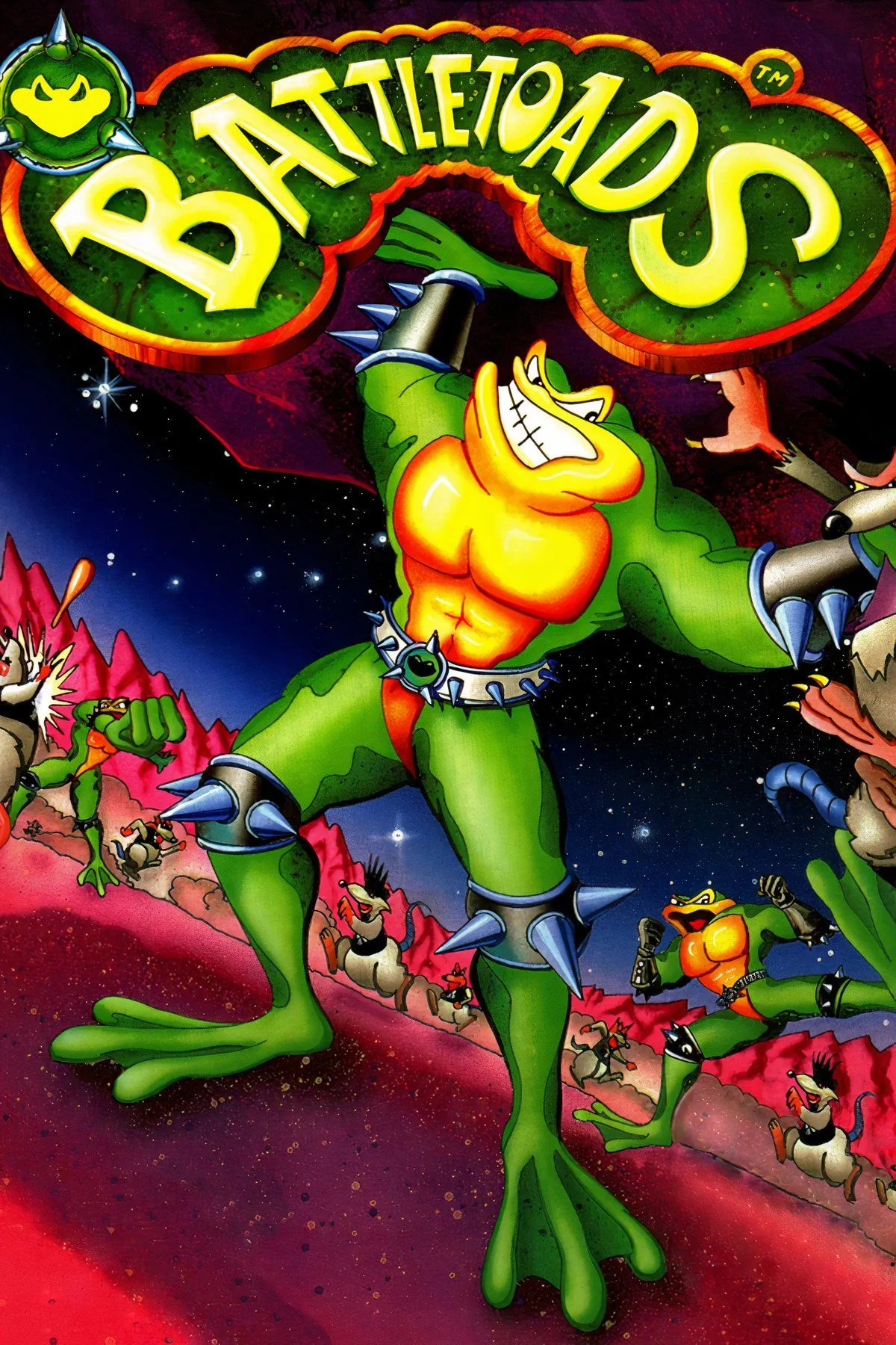 Phong cách đồ họa hoạt hình đầy màu sắc của Battletoads
