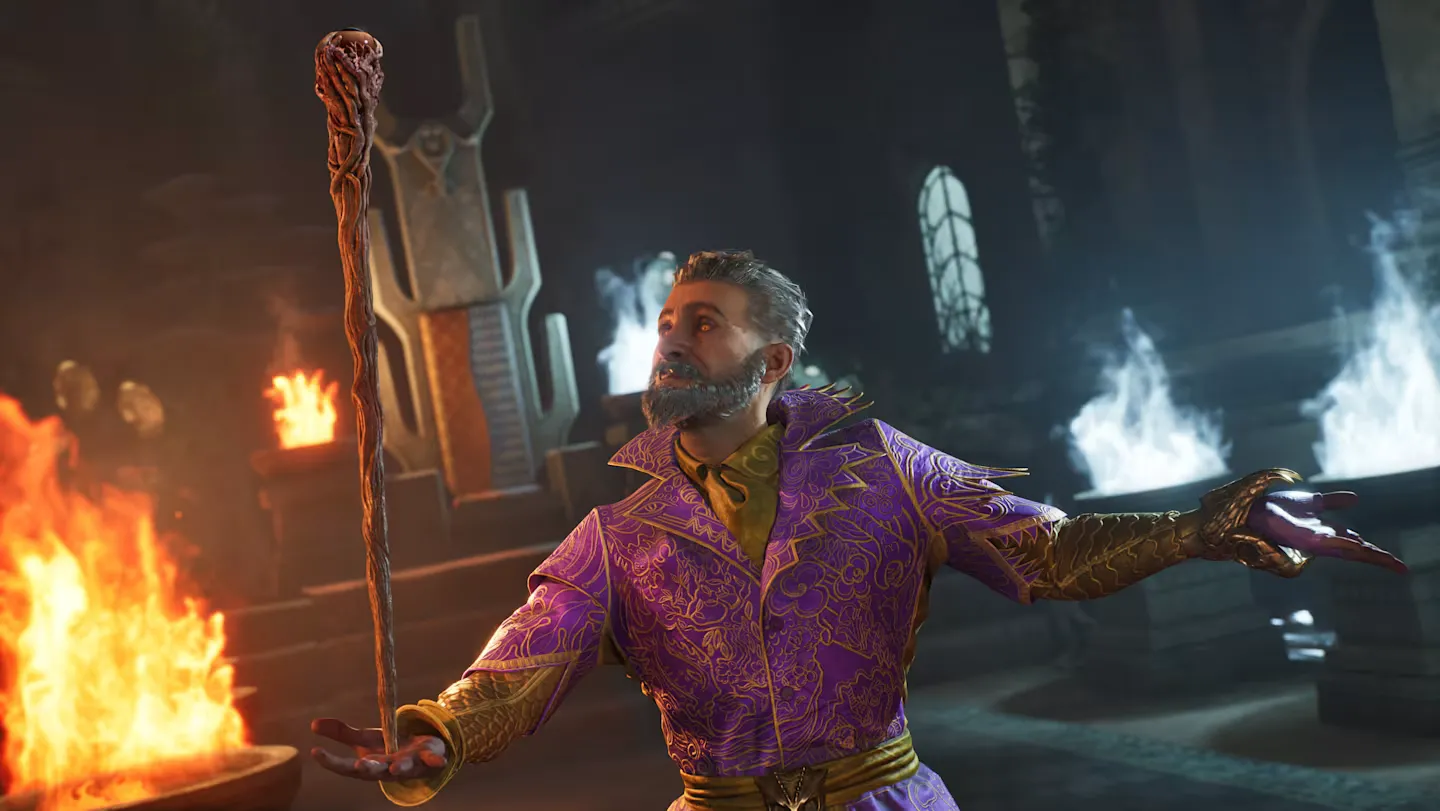 Phù thủy sử dụng phép thuật lửa và băng trong Oblivion Remastered, liên quan đến cơ chế phép thuật tùy chỉnh.