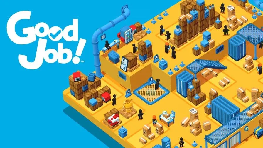 Poster game Good Job! trên Nintendo Switch, giới thiệu lối chơi giải đố hài hước