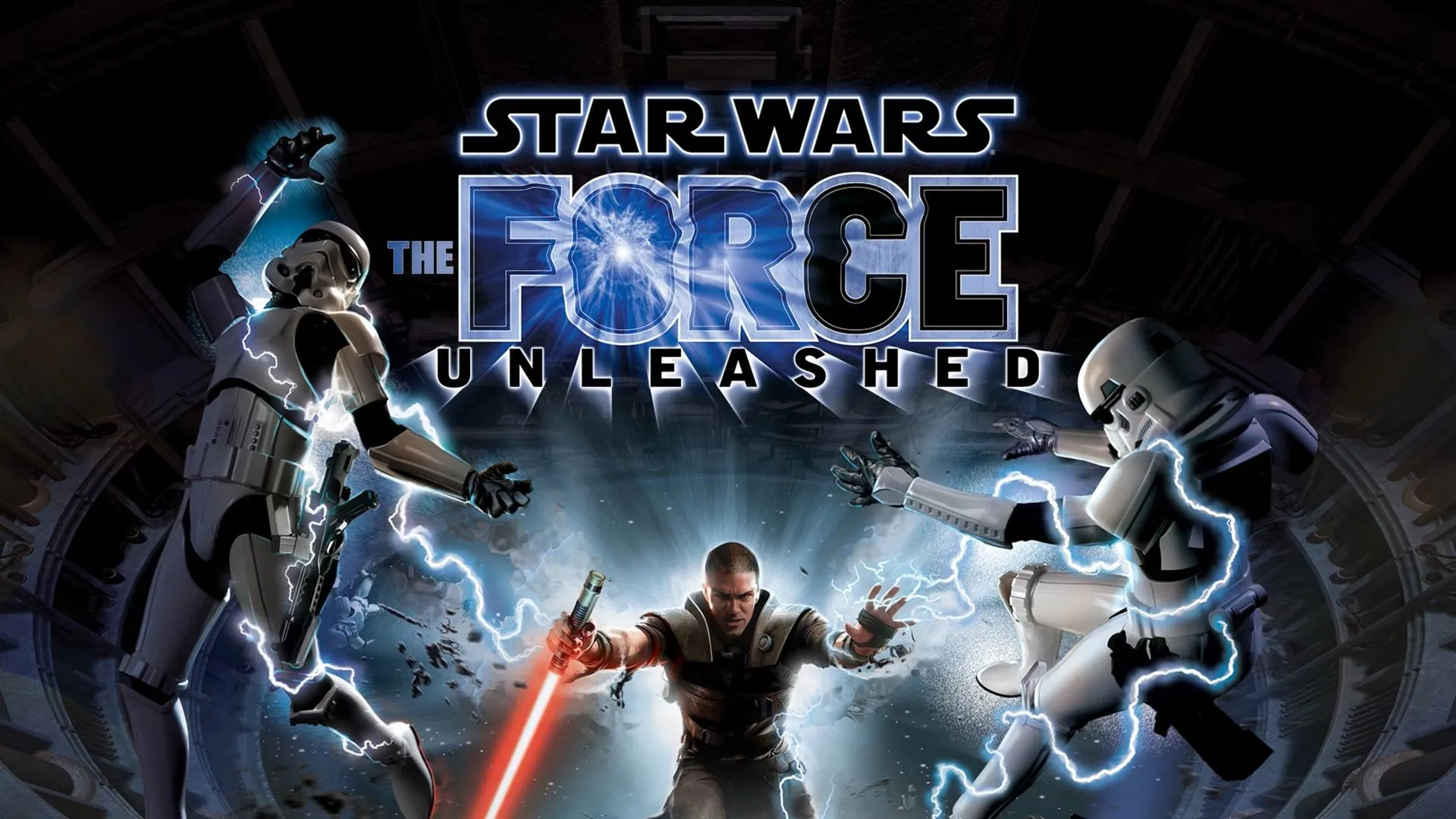 Promo art game Star Wars: The Force Unleashed với nhân vật chính Starkiller.