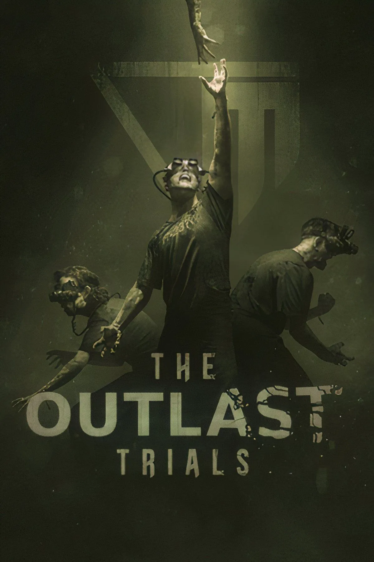 Screenshot gameplay The Outlast Trials với các nhân vật đang ẩn nấp khỏi kẻ thù, thể hiện yếu tố kinh dị sinh tồn.