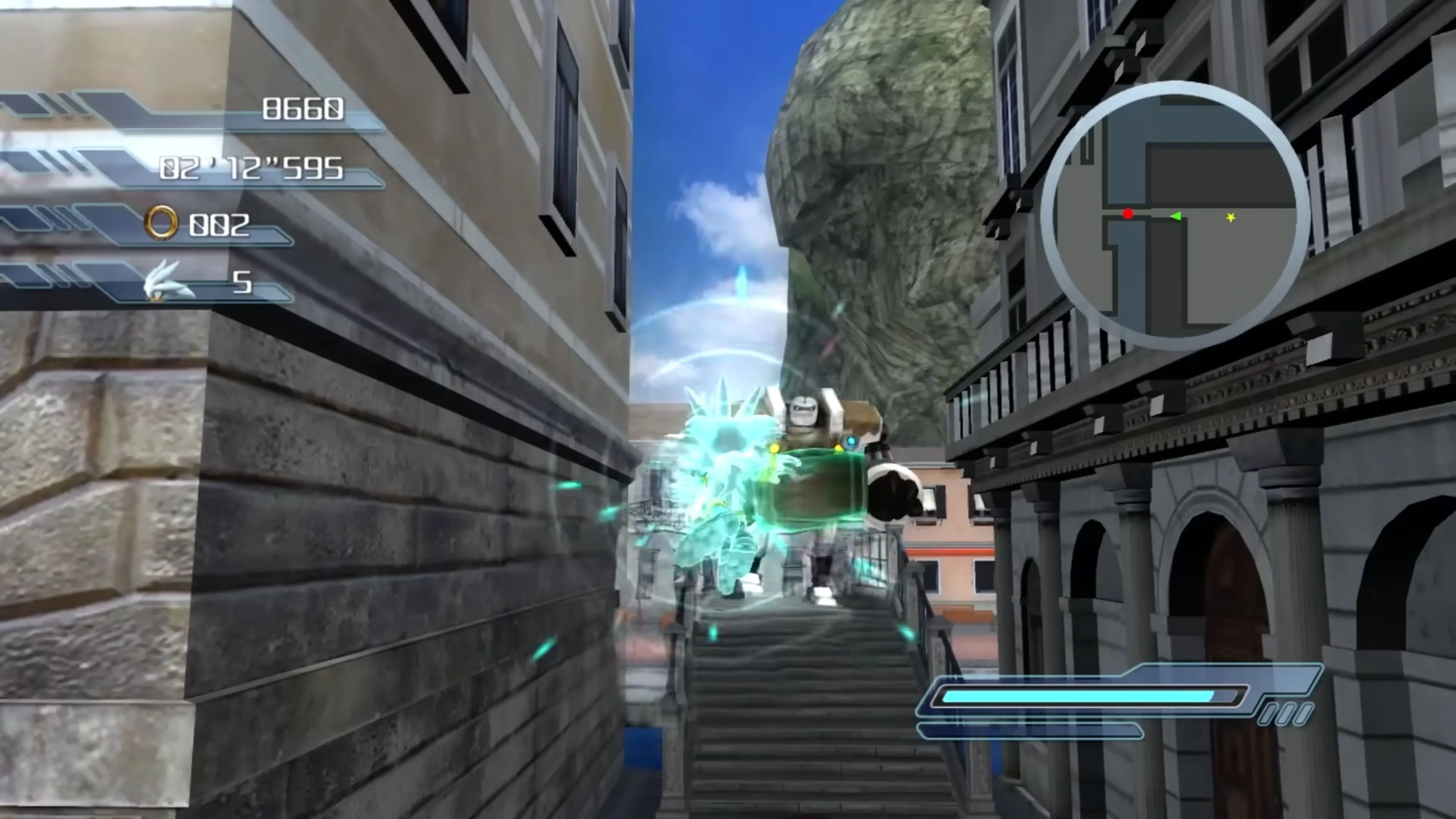 Silver bay qua thành phố đổ nát trong Sonic the Hedgehog (2006)