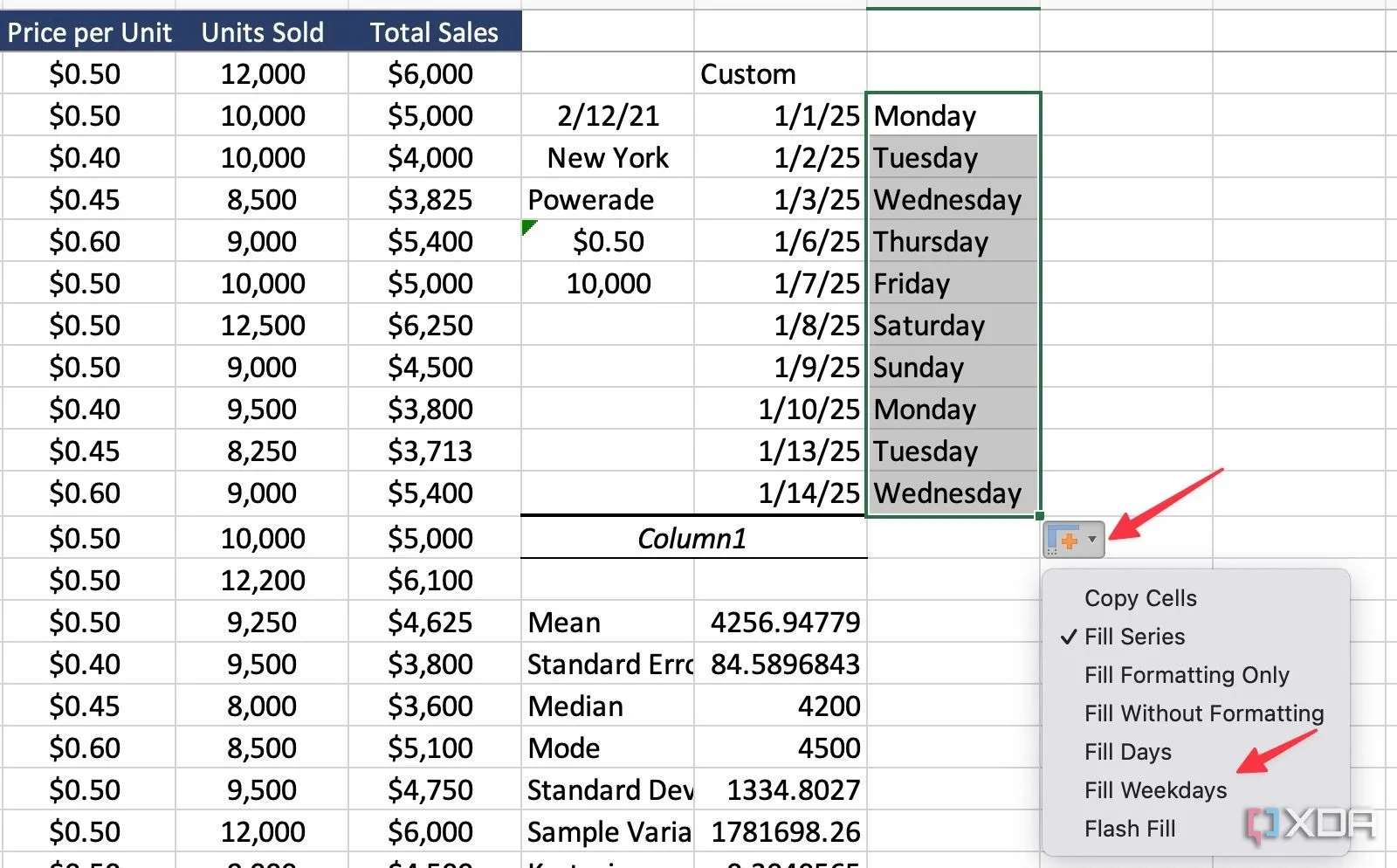 Sử dụng tính năng điền theo mẫu (Pattern Fill) trong Excel để tự động nhập liệu