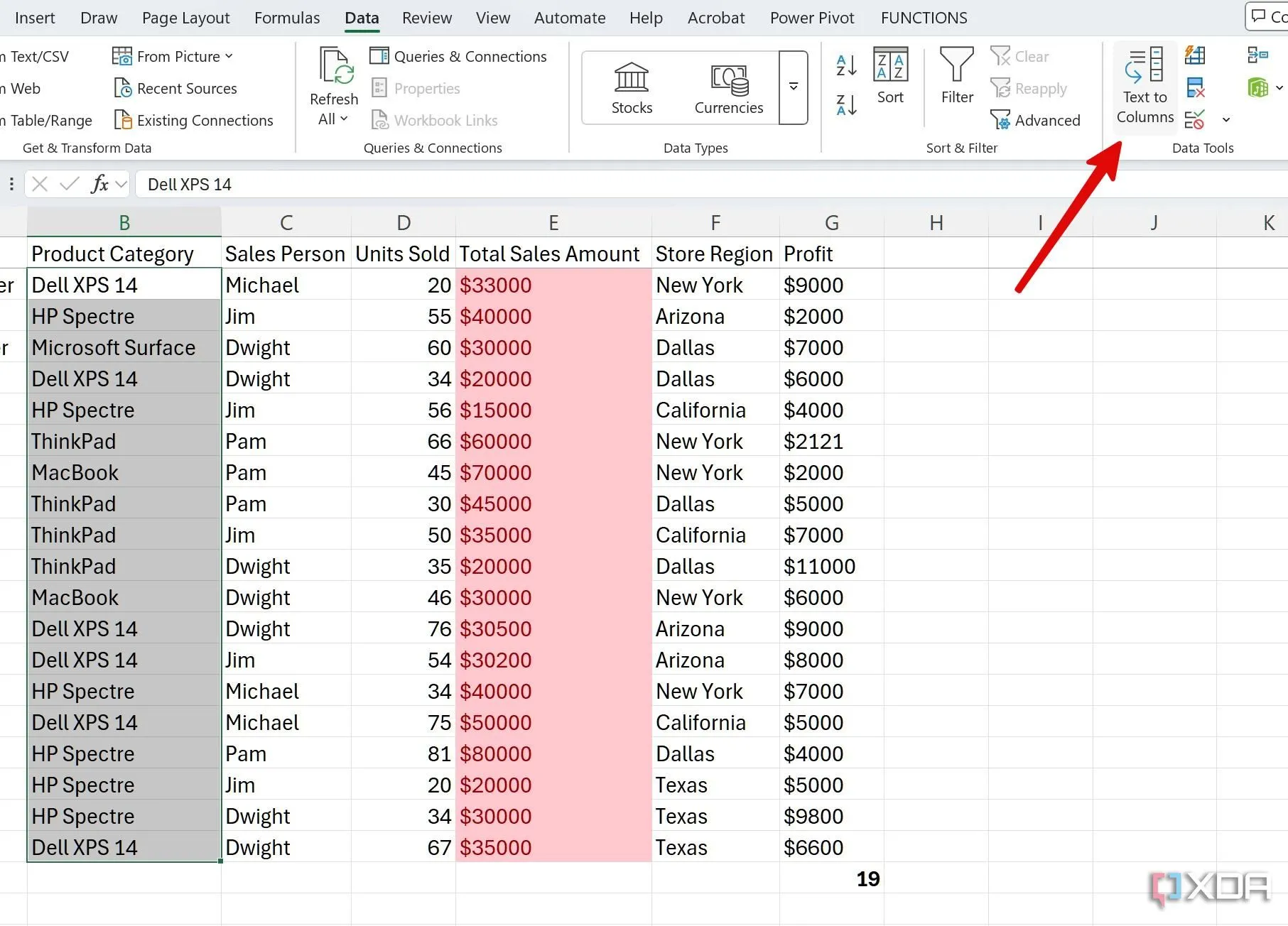 Tách nội dung một cột thành nhiều cột riêng biệt bằng tính năng Text to Columns của Excel