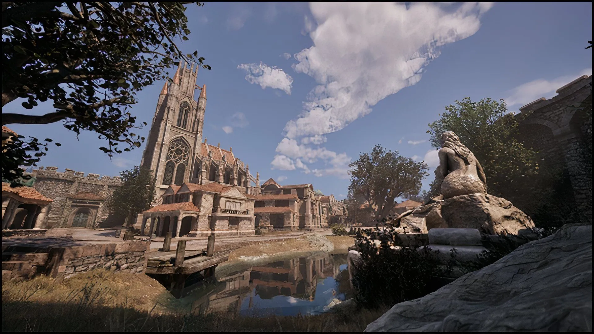 Thành phố trong Oblivion Remastered với đồ họa được nâng cấp nhờ Unreal Engine 5