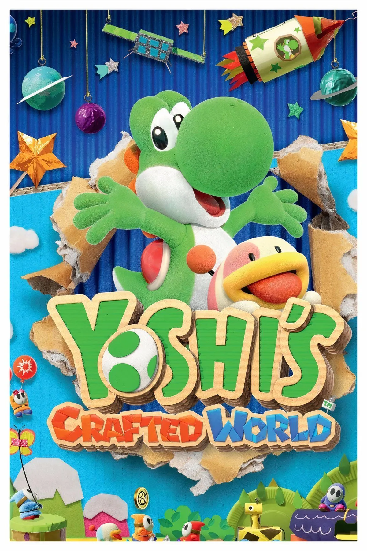 Thế giới thủ công đầy màu sắc trong game Yoshi's Crafted World