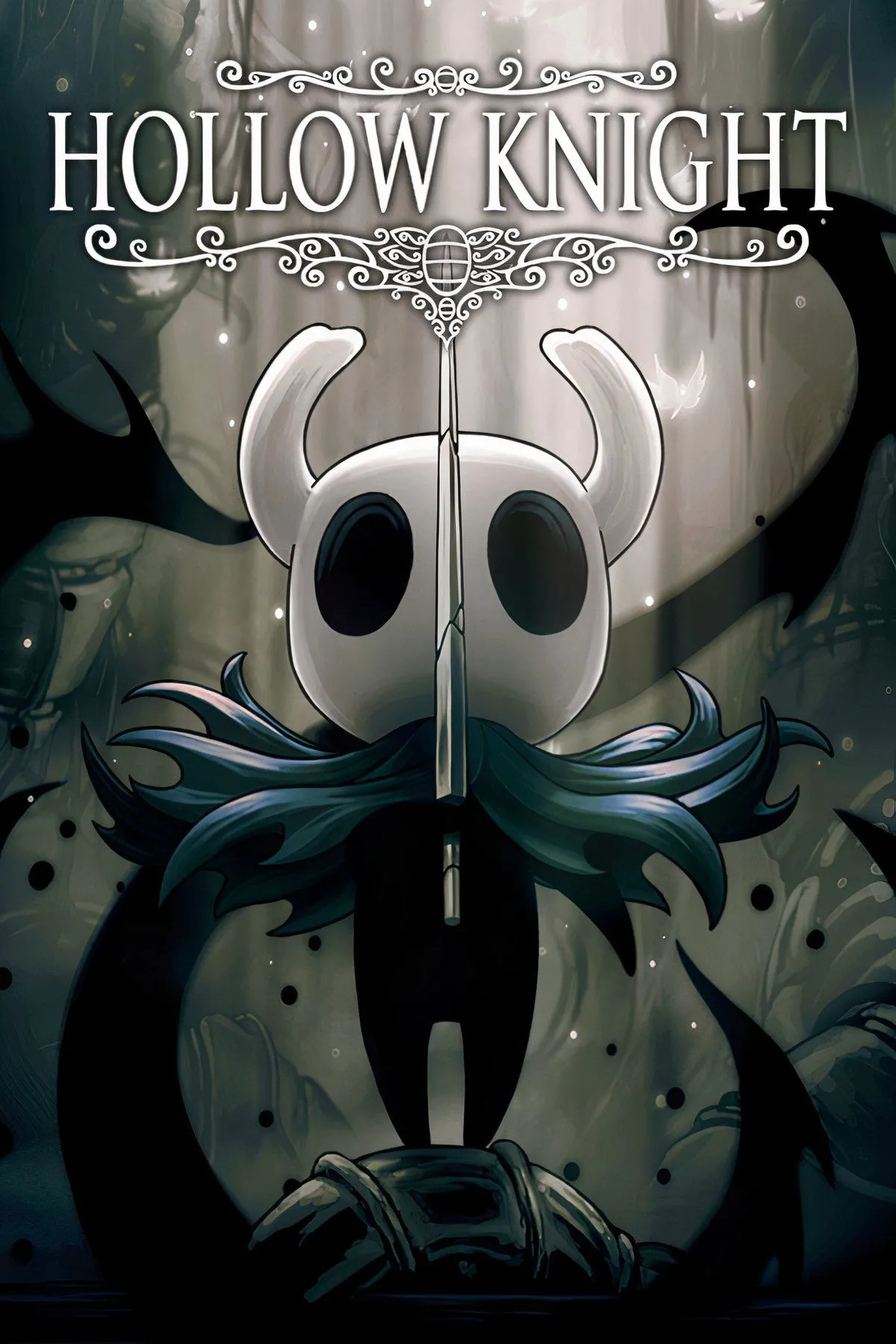The Knight trong Hollow Knight khám phá thế giới Hallownest vẽ tay