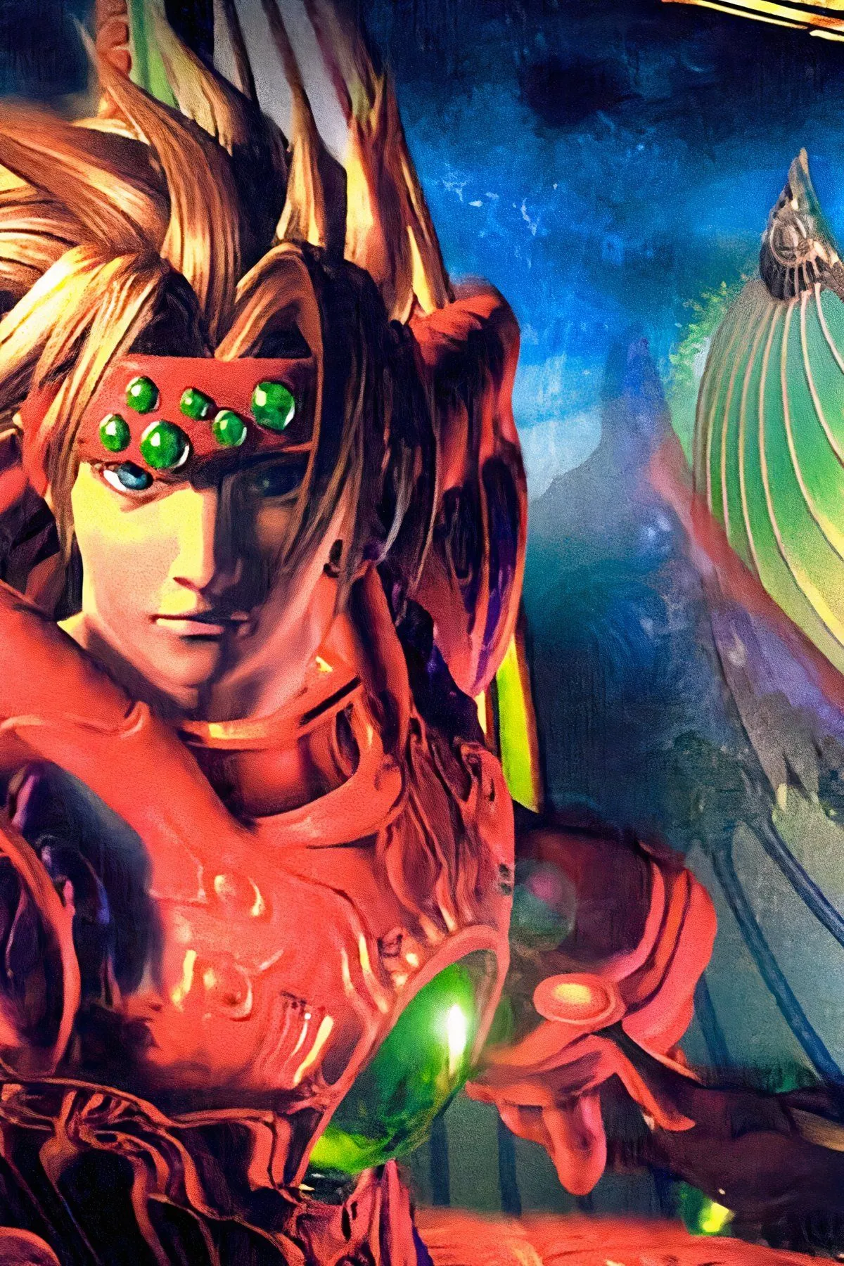 The Legend of Dragoon - Ảnh chụp màn hình chiến đấu với Dart và các Dragoon