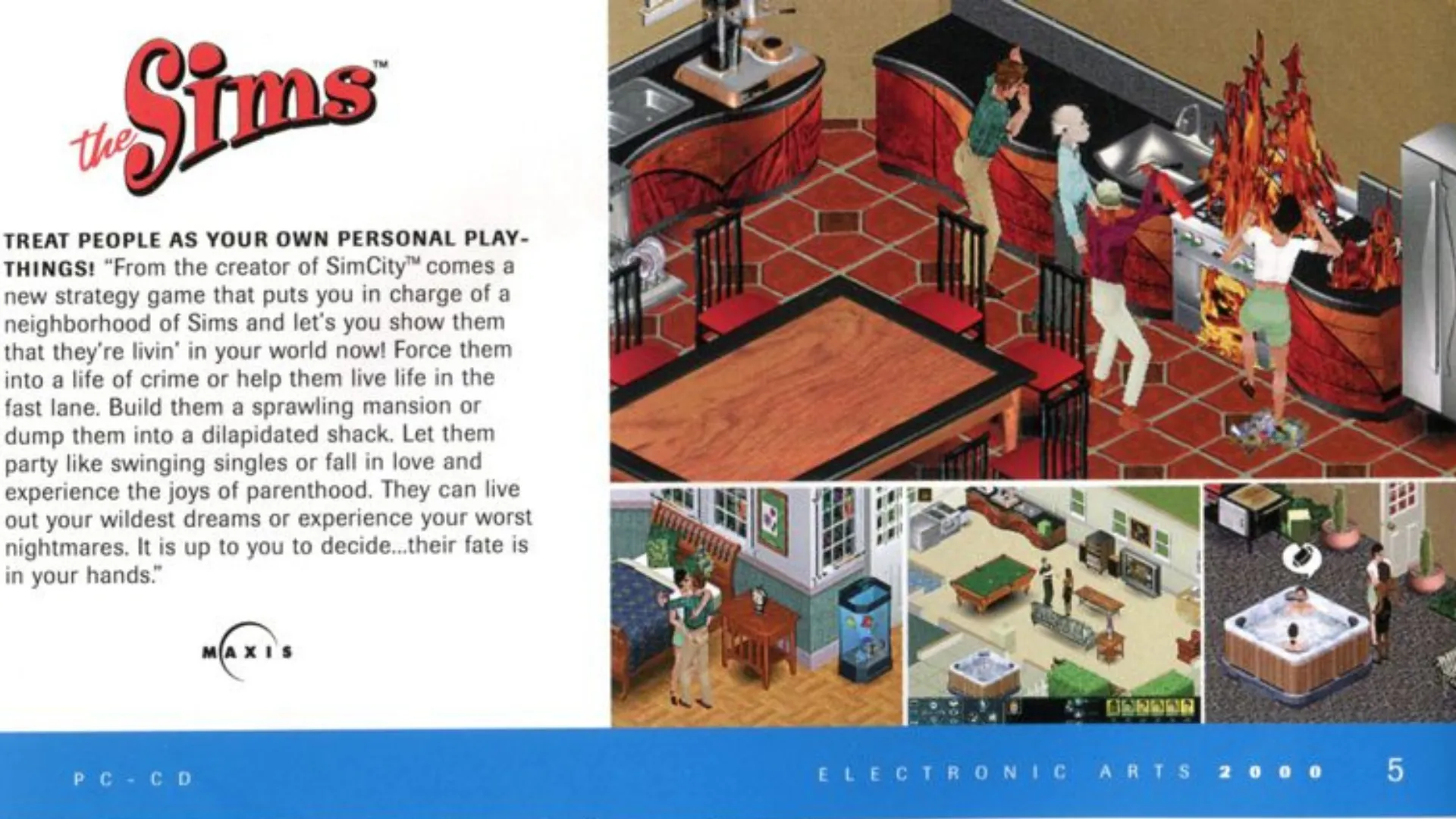 The Sims: Quảng cáo trước ngày ra mắt chính thức, thể hiện tầm nhìn độc đáo của Will Wright