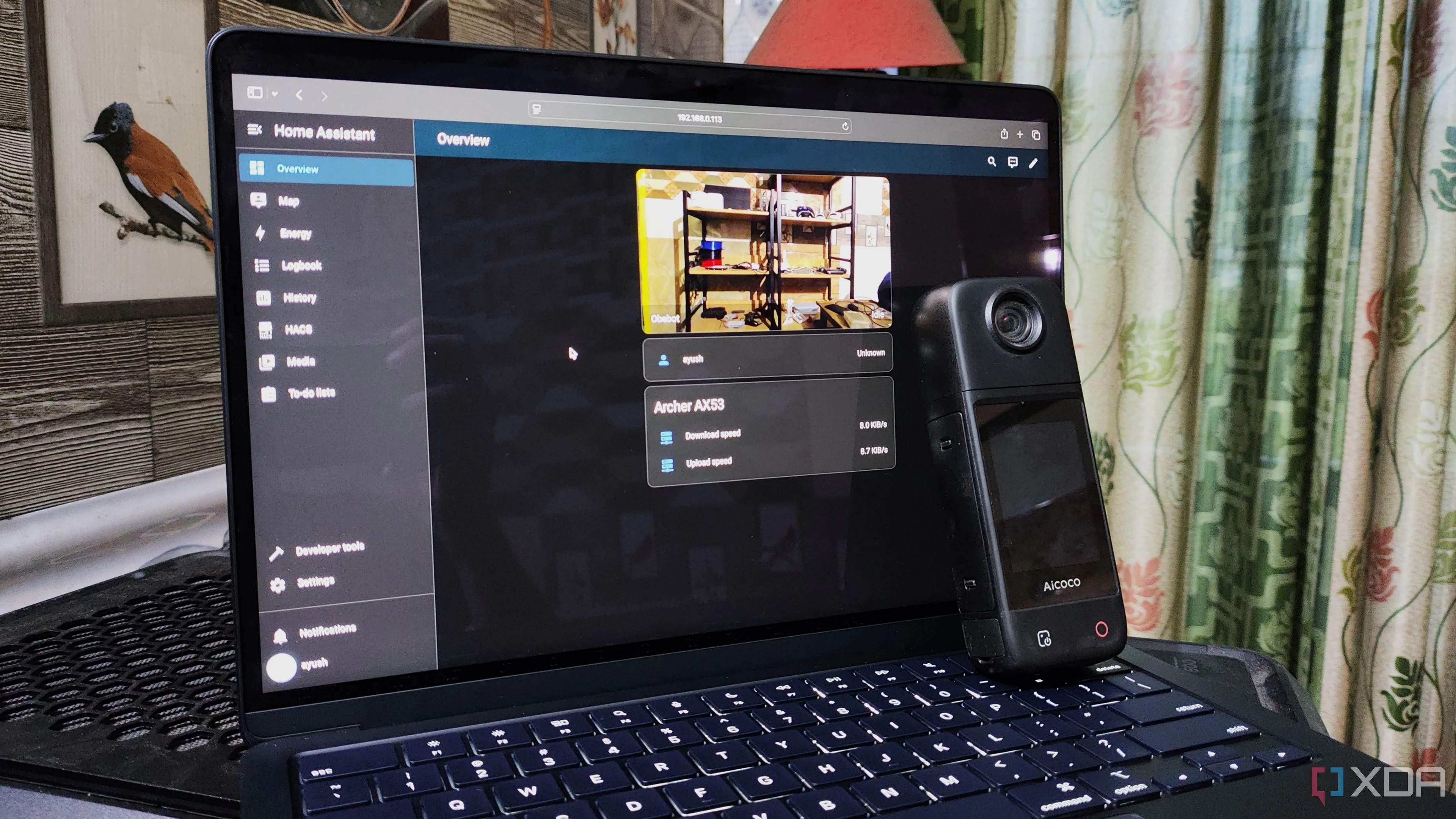 Theo dõi dữ liệu Frigate trên giao diện Home Assistant