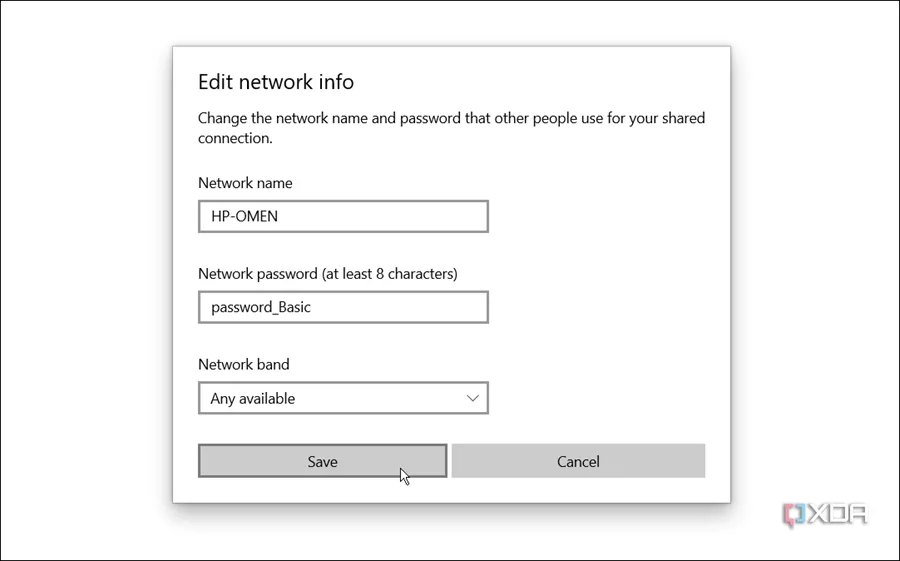 Thiết lập điểm phát sóng Wi-Fi trong Windows 10