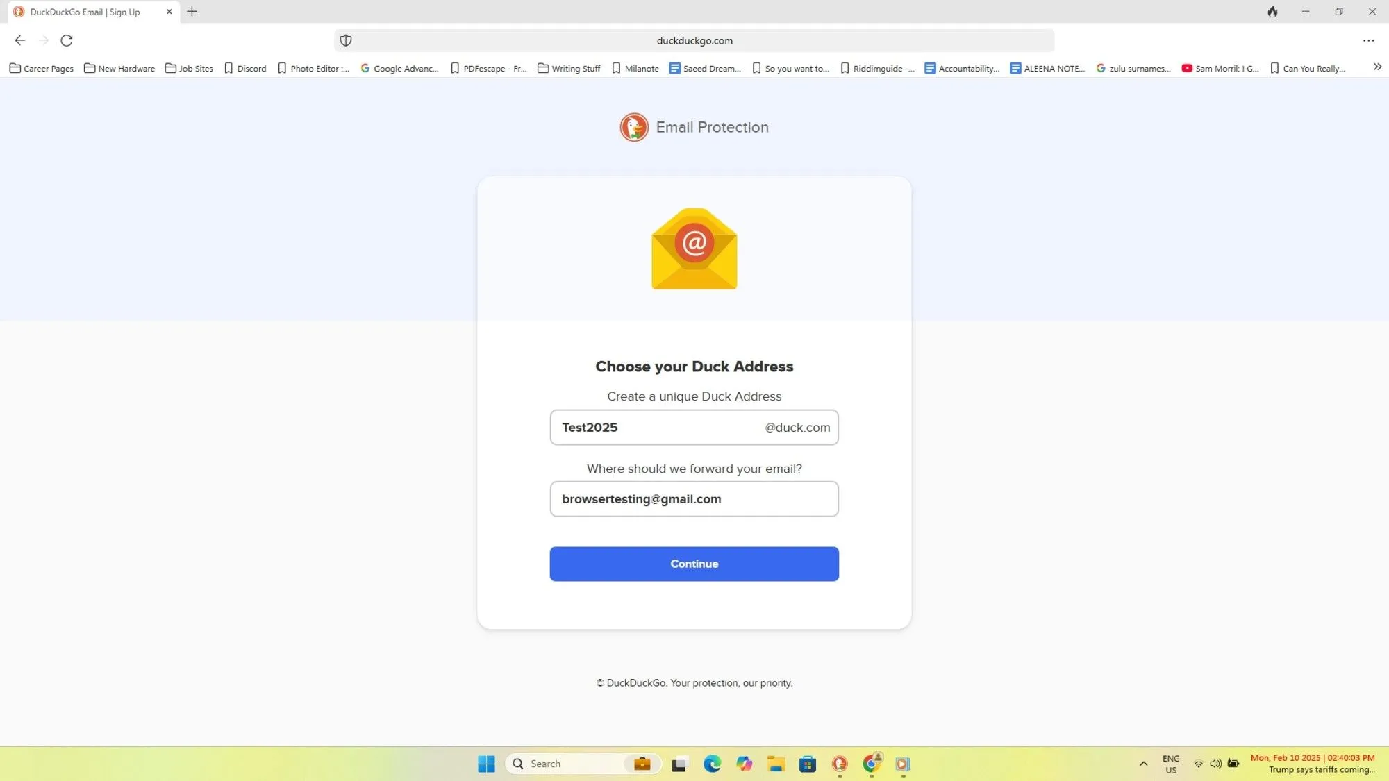 Tính năng bảo vệ email của DuckDuckGo loại bỏ các trình theo dõi ẩn, giữ cho hộp thư của bạn an toàn