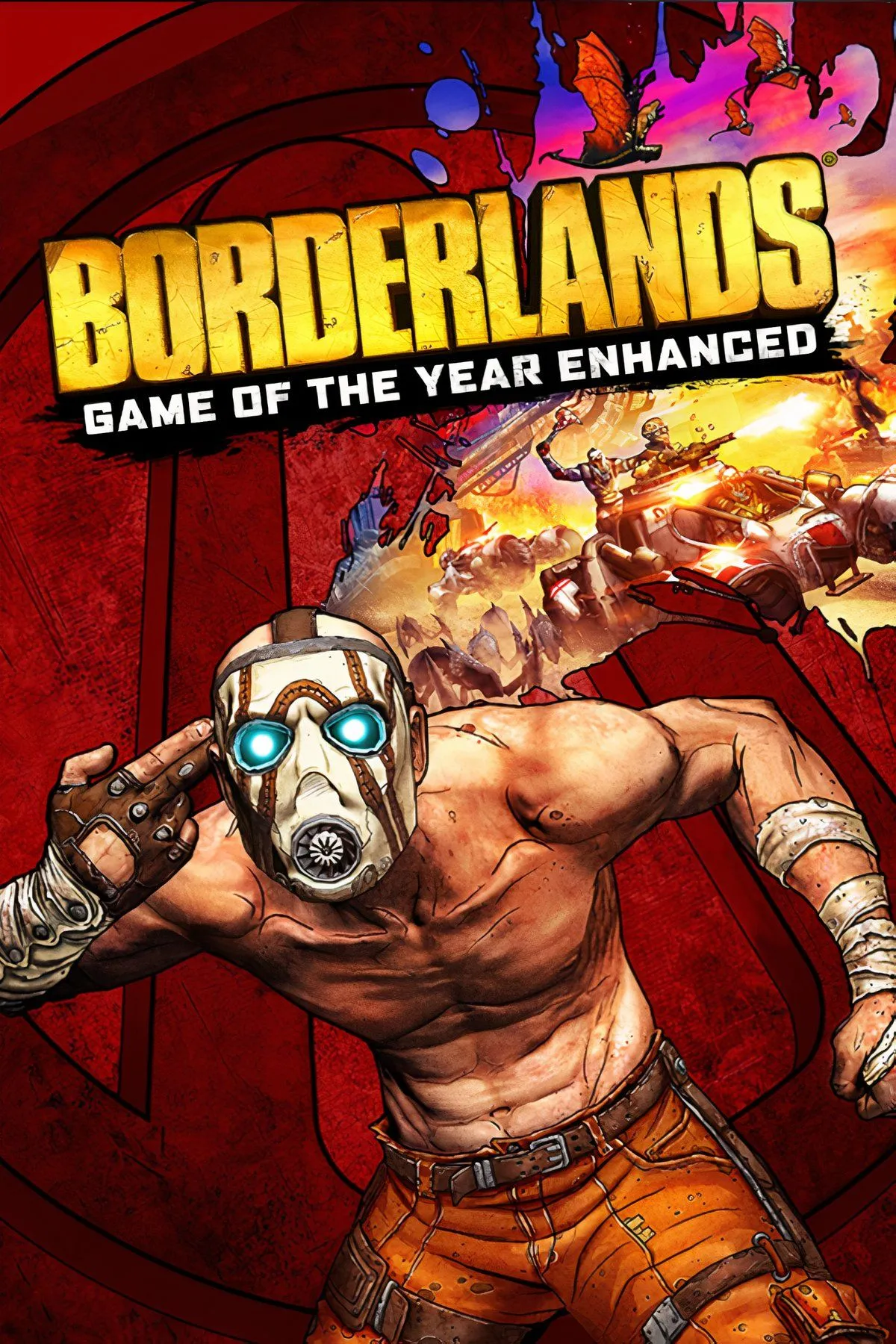 Tổng hợp hình ảnh gameplay của Borderlands: Game of the Year Enhanced Edition với đồ họa được cải tiến