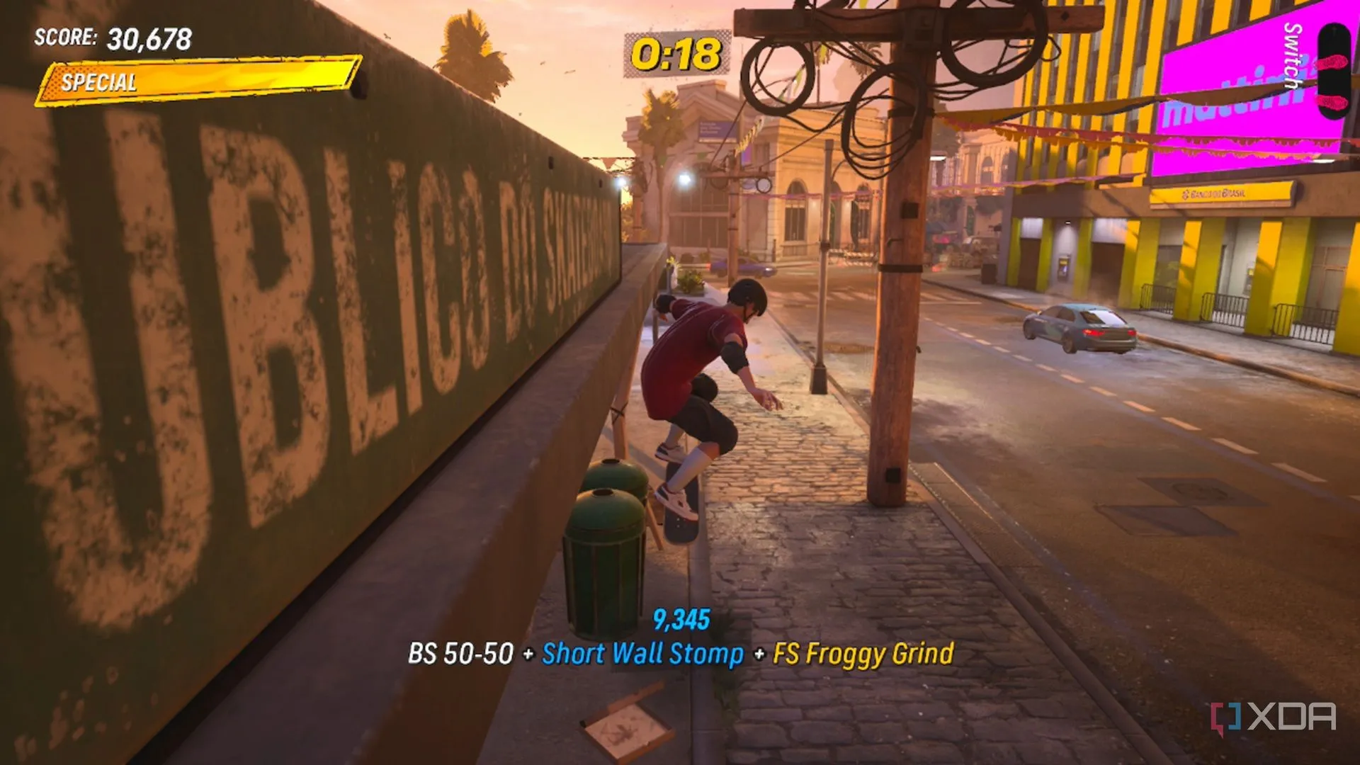Tony Hawk thực hiện chuỗi combo ấn tượng trong game Tony Hawk's Pro Skater 3+4
