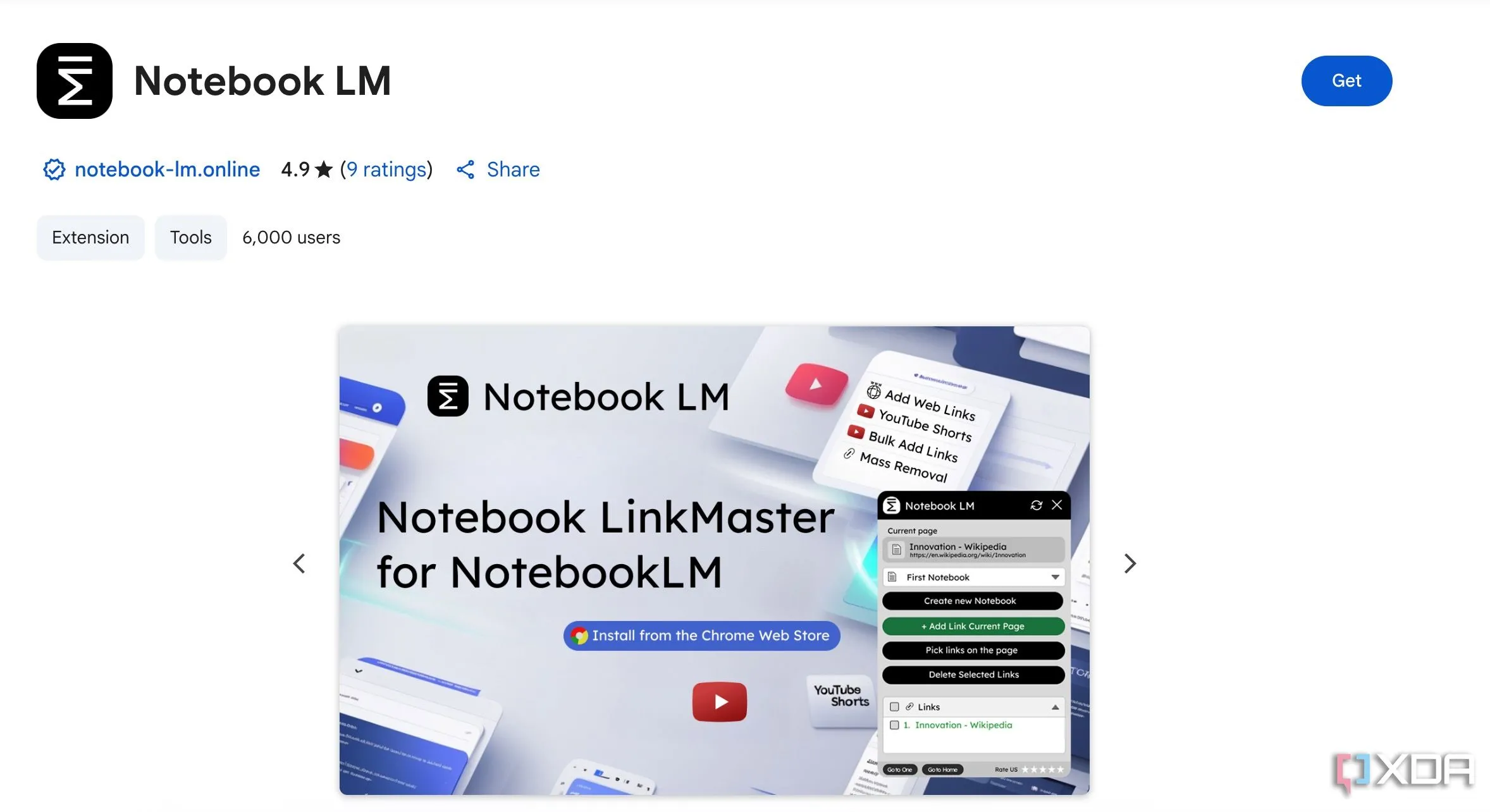 Ví dụ về các tiện ích mở rộng Chrome tương thích với NotebookLM, giúp tăng cường chức năng
