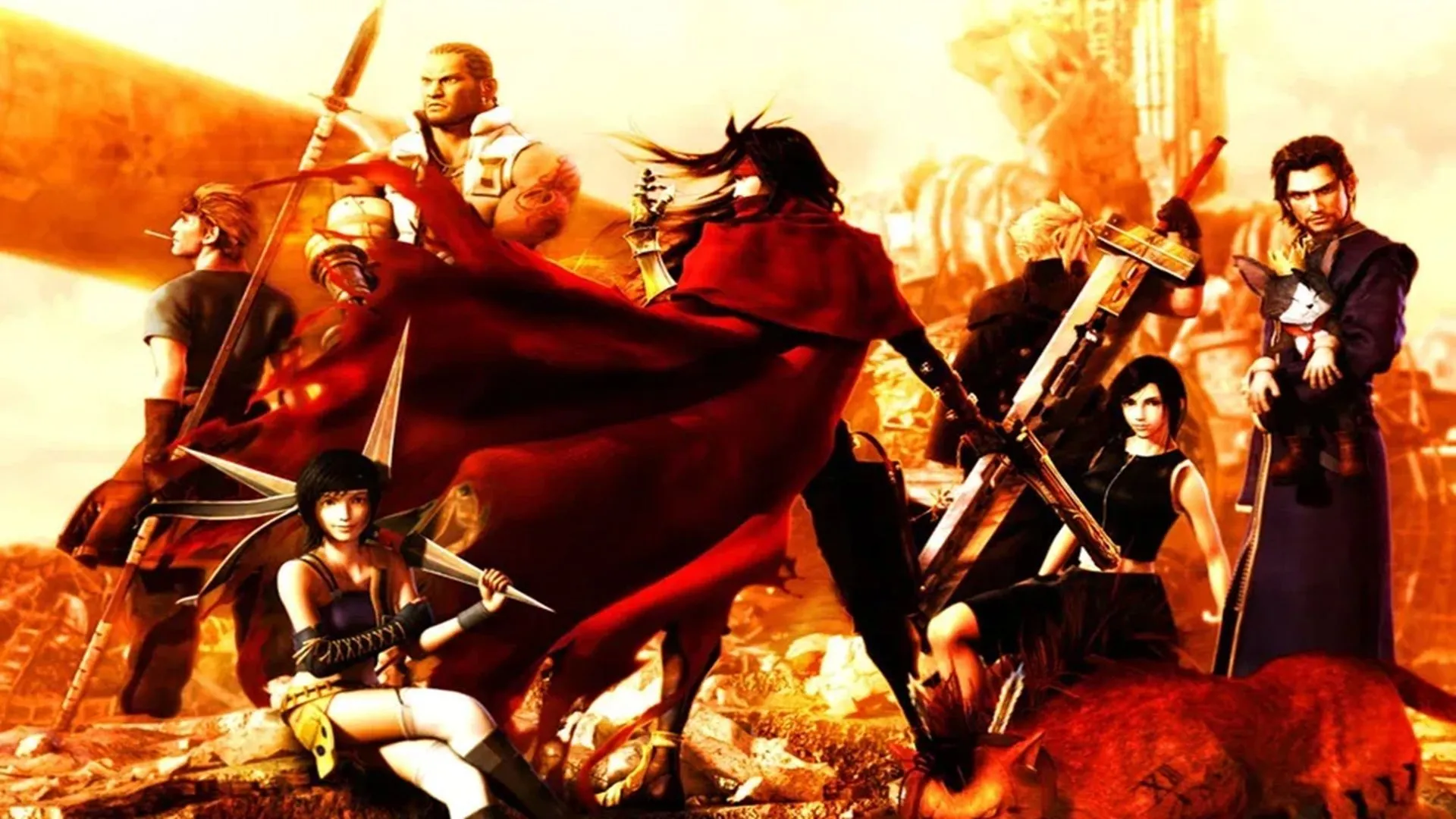 Vincent Valentine và các nhân vật trong Dirge of Cerberus: Final Fantasy VII, phần ngoại truyện được yêu thích của FF7